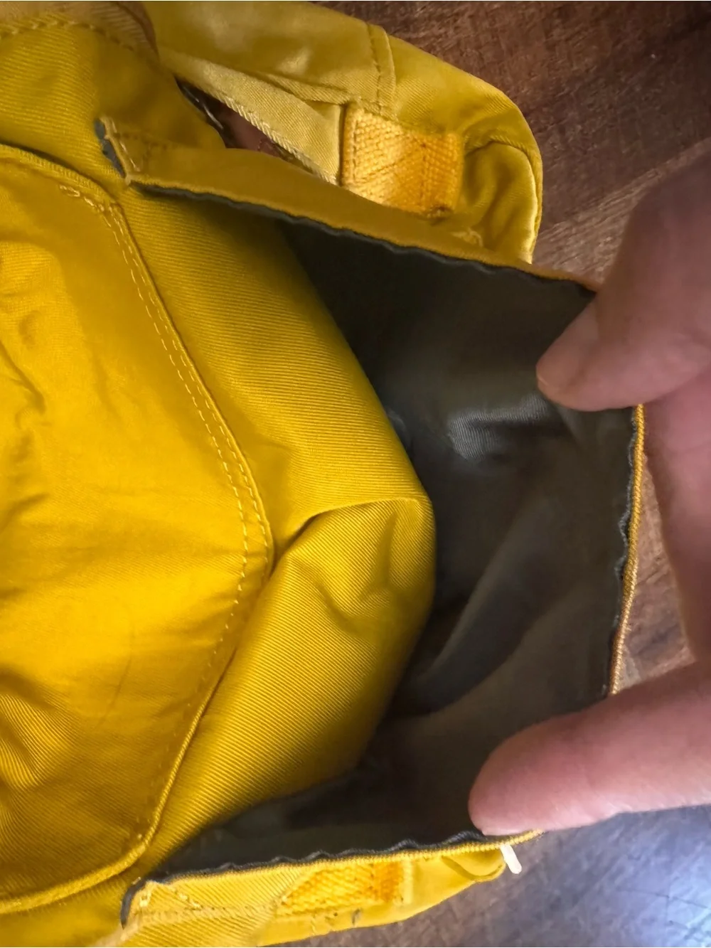 Himawari Mustard Yellow Backpack Laptop Travel School Bag EUC BTS